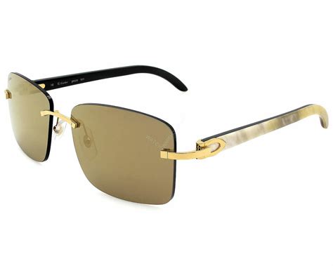 cartier white sunglasses|cartier glasses genuine horn.